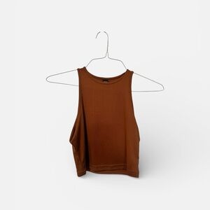5/$25 SHEIN Brown Crop Top